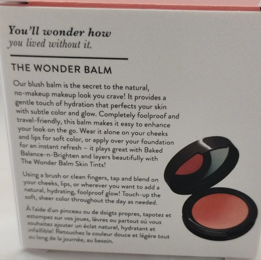 Laura Geller The Wonder Balm Hydrating Blush Shade 'Pinch Me Pink'- NWT